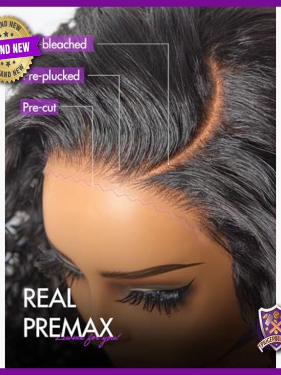 Long Human Hair Glueless Wig 180% Density Pre Plucked Lace Closure main image 7